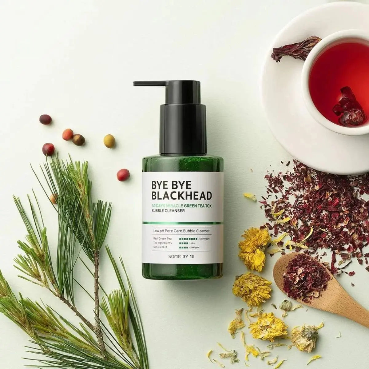 Bye Bye Blackhead 30 Days Miracle Green Tea Tox Bubble Cleanser 120g Somebymi