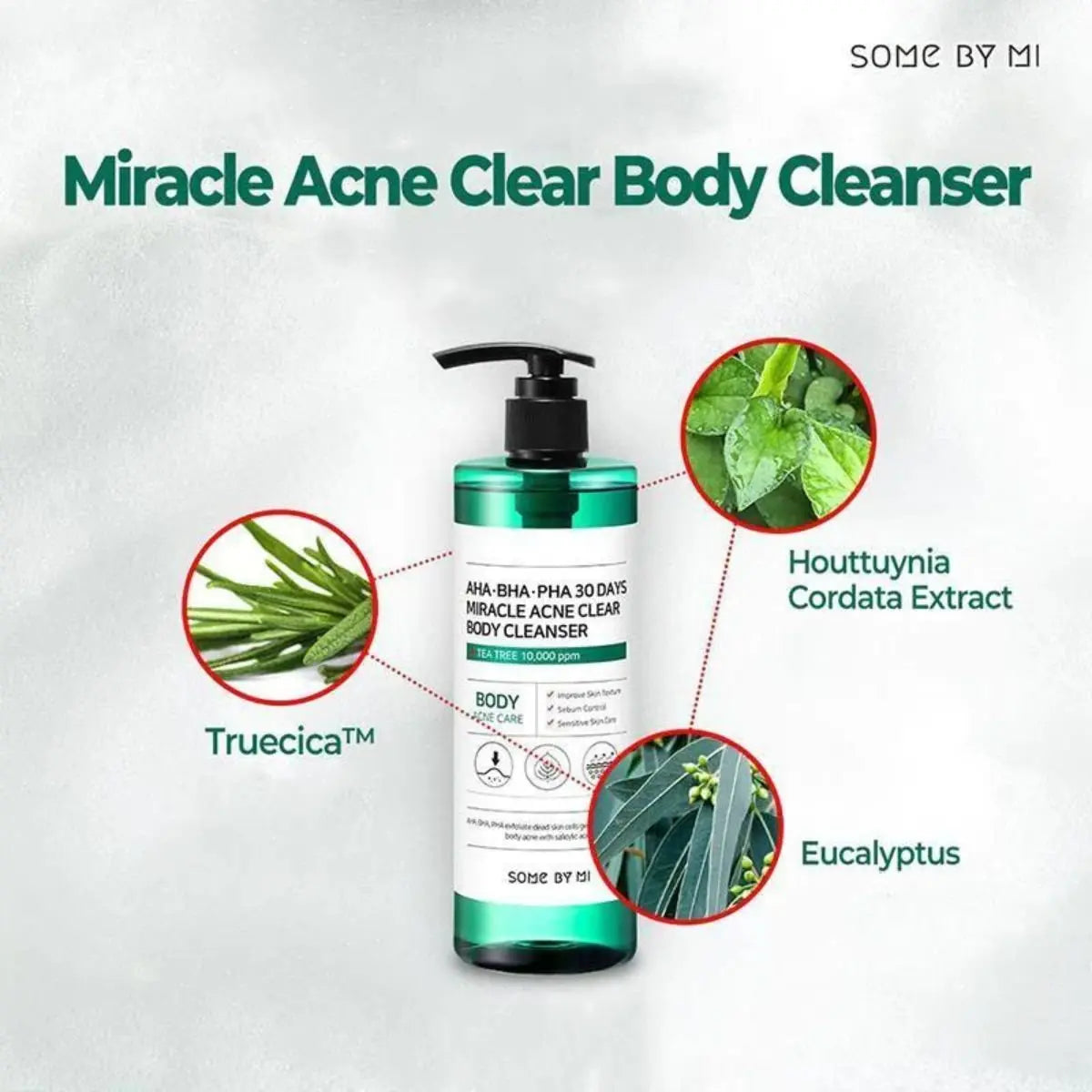 AHA BHA PHA 30 Days Miracle Clear Body Cleanser 400g Somebymi