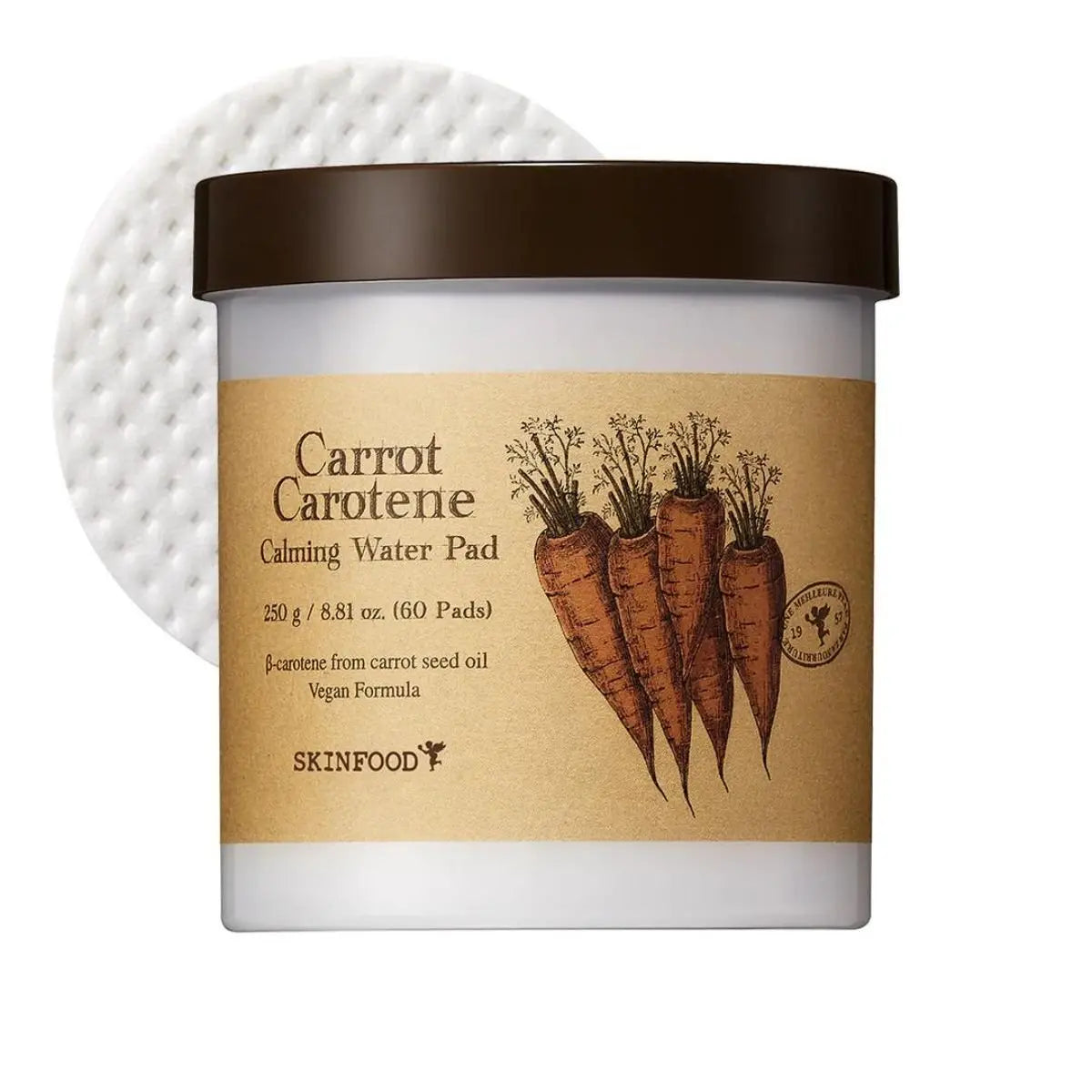 Carrot Carotene Calming Water Pad 60ea Skinfood