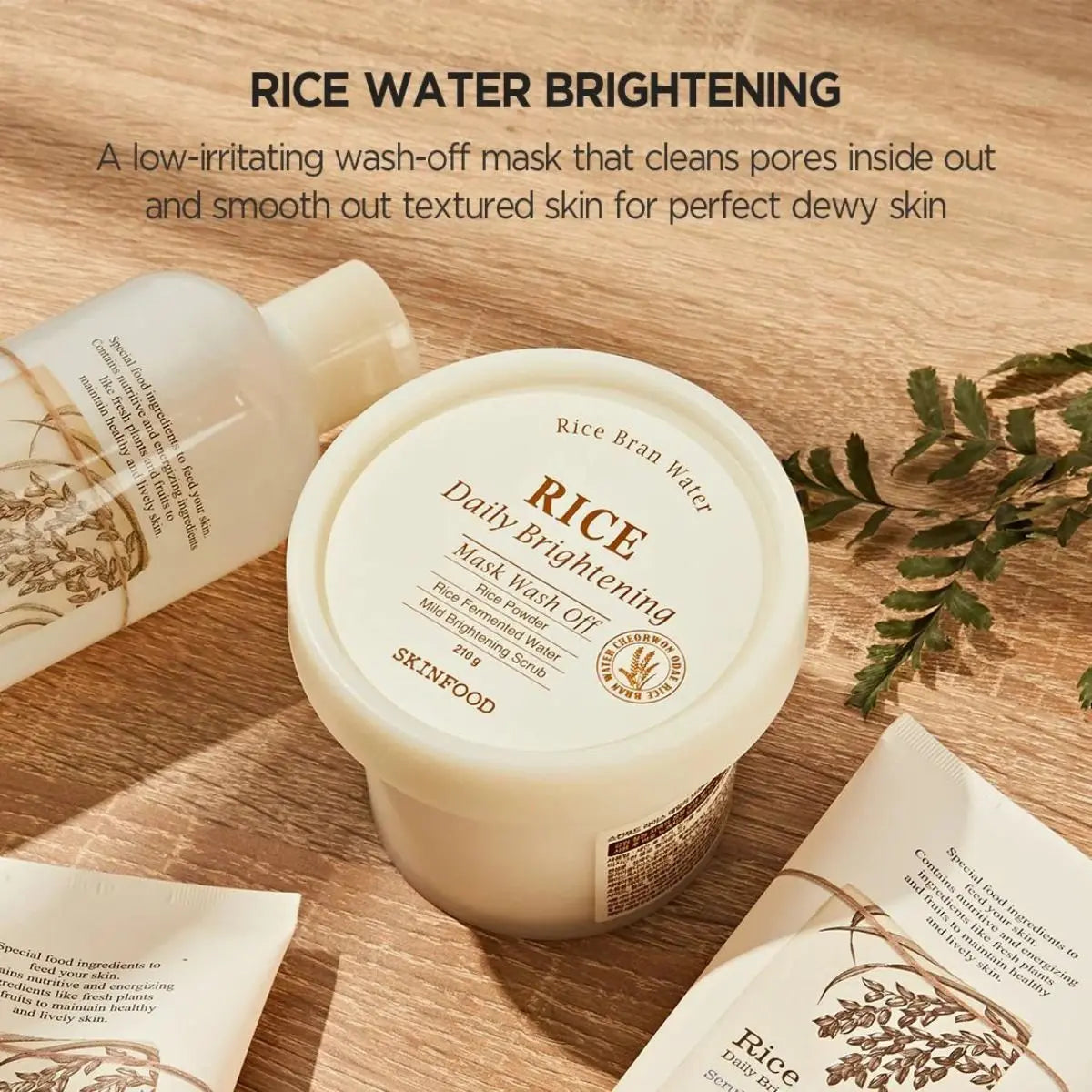 Rice Daily Brightening Mask Wash Off 210g Skinfood