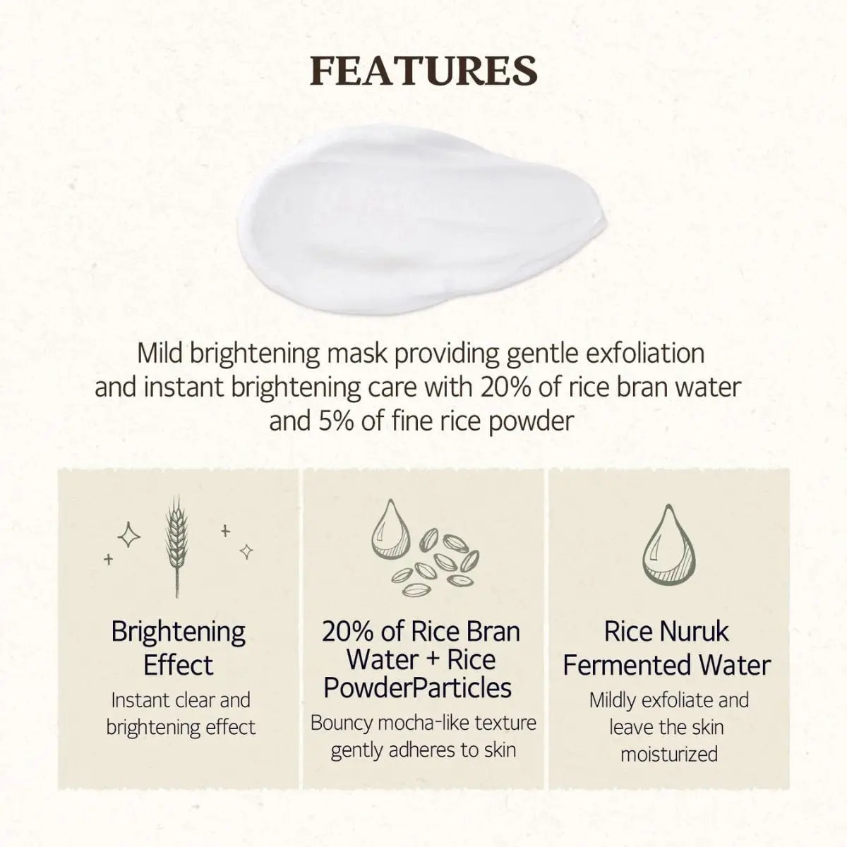 Rice Daily Brightening Mask Wash Off 210g Skinfood