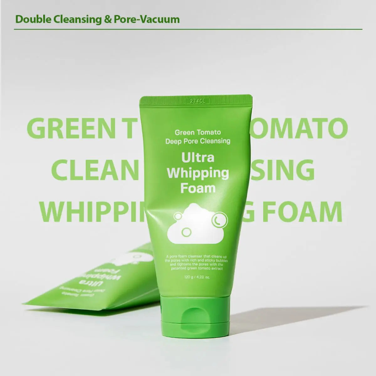 Green Tomato Deep Pore Cleansing Ultra Whipping Foam 120g Sungboon Editor