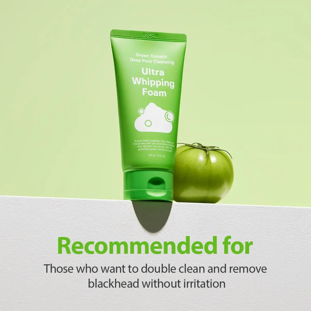 Green Tomato Deep Pore Cleansing Ultra Whipping Foam 120g Sungboon Editor