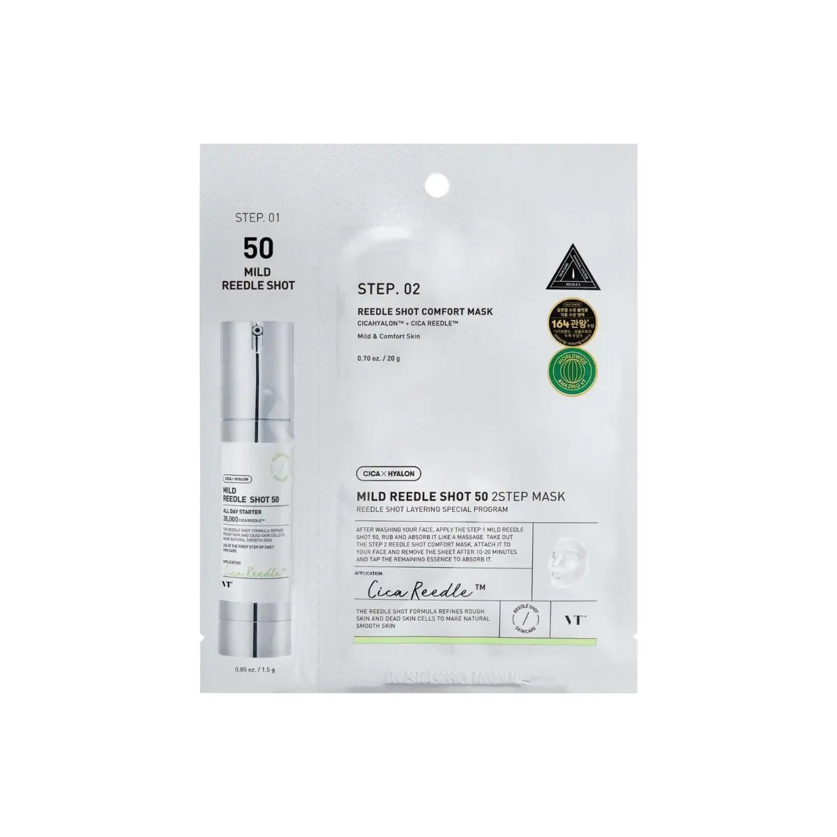 Mild Reedle Shot 50 2 Step Mask VT Cosmetics